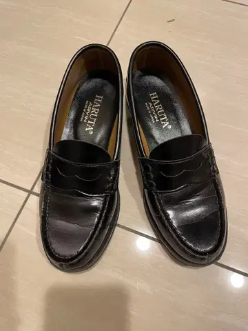 [HARUTA] 블랙 로퍼 통학 학생 신발 블랙 24cm