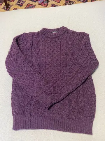 FREAK'S STORE 울 퍼플 크루넥 스웨터 영국제