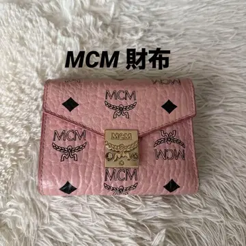 MCM 지갑 파우더 핑크