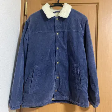 BEAMS 네이비 코듀로이 보아 자켓 네이비 S 사이즈