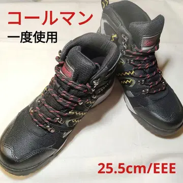 새상품급 한 번 사용 콜맨 등산화 하이컷 25.5cm