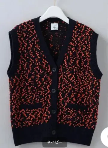 6(ROKU) POMPOM VEST 니트 베스트