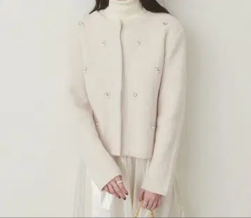 노카라 비쥬 니트 코트