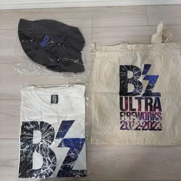 B'z ULTRA FIREWORKS 티셔츠 모자 토트백 세트