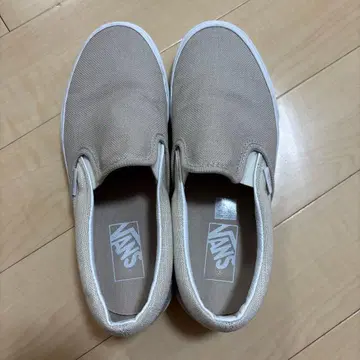 VANS 슬립온 베이지 25.0cm
