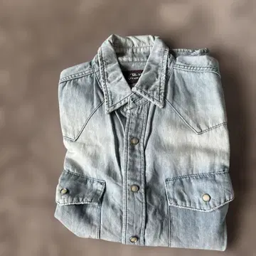 R.H. VINTAGE 데님 셔츠 긴팔 라이트 블루