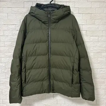 UNIQLO 유니클로 남성용 심리스 다운 파카 올리브 XL