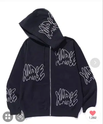 XLARGE 풀 집업 후드티