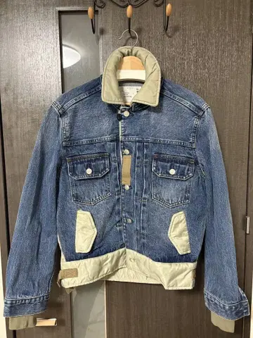데님 나일론 자켓