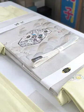 순수 실크 시오제 유수 왕조 문양 고센 9촌 나고야