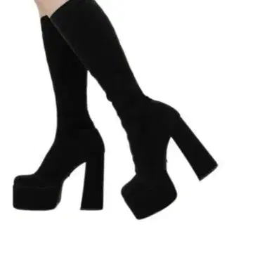 Darich 울트라 스트레치 롱 부츠 L black