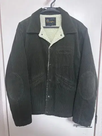 Champion 코듀로이 자켓 올리브 보아 안감