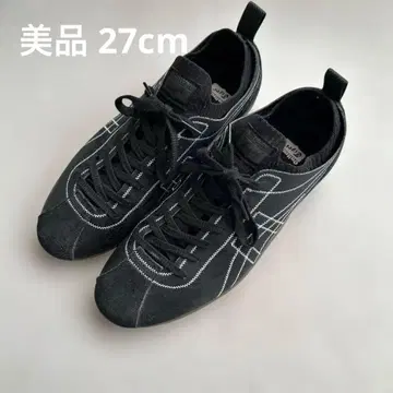 오니츠카타이거 스크로우 sclaw 블랙 화이트 27cm