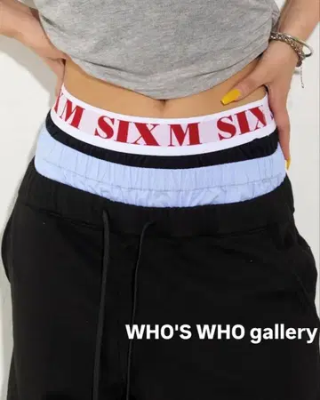 컨디션 최상 WHO'S WHO gallery 시크 트리플 레이어드 팬츠