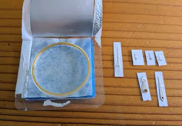 OMEGA 스피드 마스터 프로 1st 침 골드 텐션 링 부착 방풍