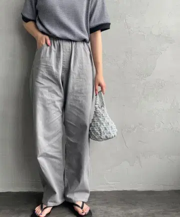 단톤 이지 데님 팬츠 그레이