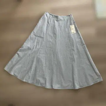대특가 택 포함 새상품 무인양품 냉감 플레어 롱 스커트