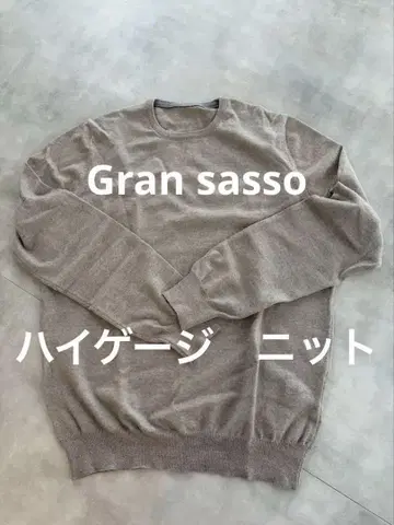 GRAN SASSO 미들 게이지 니트 size 50