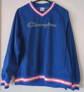 Champion 블루 나일론 자켓 L 여성용