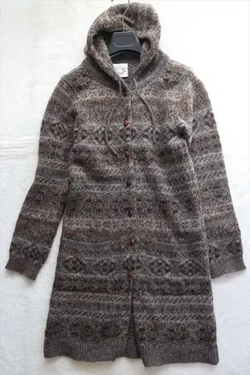 제이미슨 롱 니트 가디건 후드