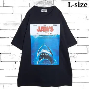 [ 새상품 ] JAWS 포스터 T셔츠 블랙 2