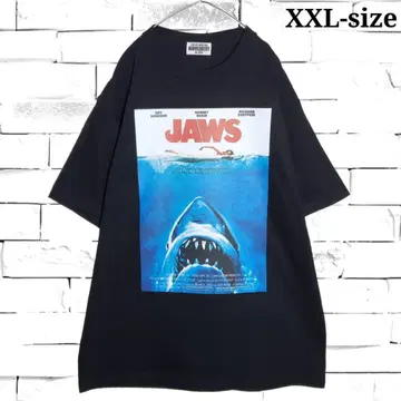[새상품] JAWS 포스터 티셔츠 블랙 4