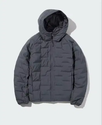 UNIQLO 퍼프테크 파카 S 다크 그레이 유니클로 다운