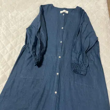 pine flower 작가 린넨 원피스