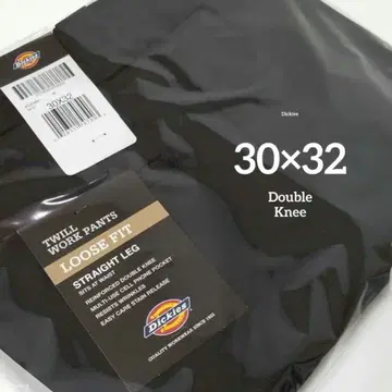 30 x 32 (새상품 미사용) 디키즈 더블니 85283 BLACK