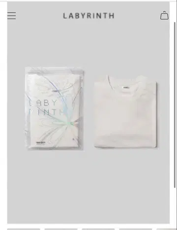 Lab Tee White labyrinth 미개봉 새상품 s 사이즈