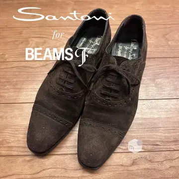 Santoni x BEAMS F 세미 브로그 스웨이드 (26561)