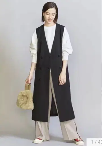BEAUTY&YOUTH 블랙 롱 베스트