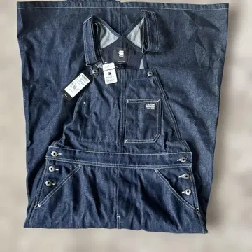 G-Star RAW 다크 데님 오버롤 S