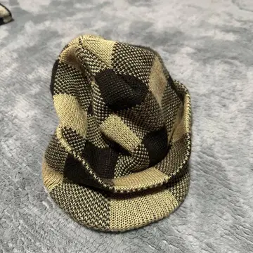 TENDERLOIN 체크 무늬 니트 모자