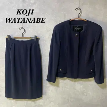 컨디션 최상 KOJI WATANABE 셋업 울 네이비 2661