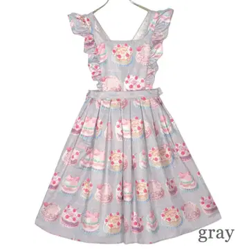 EmilyTempleCute DecorationCAKE 에이프런풍 원피스