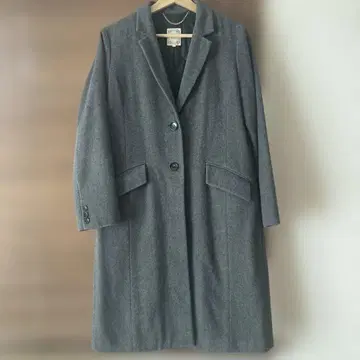 BEAMS HEART 그레이 체스터 코트