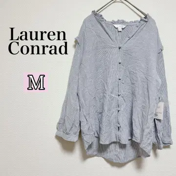 택 포함 LC Lauren Conrad 스트라이프 셔츠 [ M ] 프릴