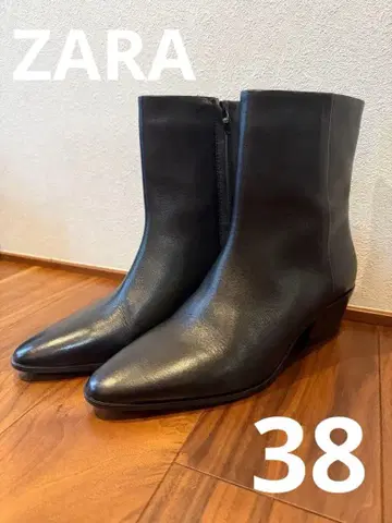 최종 가격 ZARA 가죽 숏부츠 38