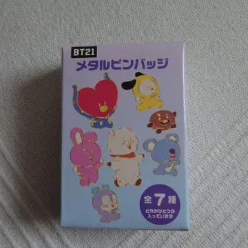 BT21 메탈 핀 배지 시글