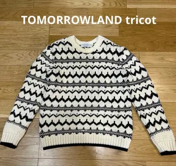 TOMORROWLAND tricot 로우 게이지 크루넥 니트