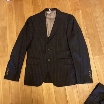 블랙 스트라이프 비즈니스 정장 세트