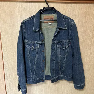 EDWIN 다크 블루 데님 자켓