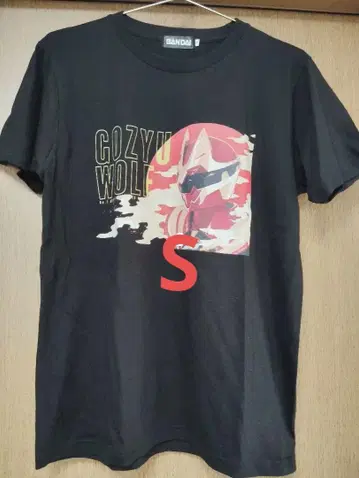 S 사이즈 BANDAI 고쥬우쟈 블랙 T셔츠