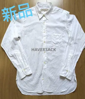 미사용 새상품! HAVERSACK 레귤러 카라 화이트 셔츠 M 사이즈