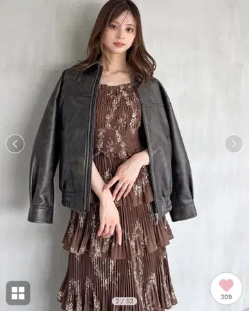 SNIDEL / 스나이델 바리에 블루종