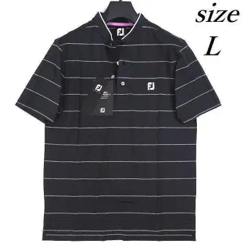 새상품 풋조이 골프 블레이드 칼라 셔츠 흡한속건 블랙 L