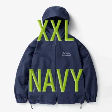 3LAYER SHELL HOODIE (NAVY) XXL