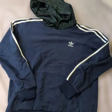 adidas 후드 부착 후드티 네이비 L