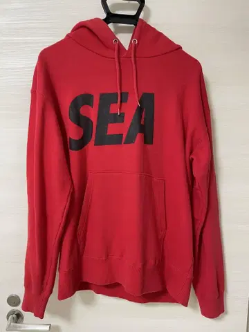 WIND AND SEA 후드티 M 사이즈 레드